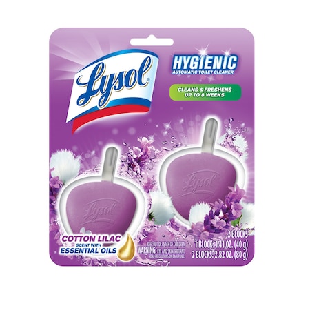 Hygienic Cotton Lilac Scent Automatic Toilet Bowl Cleaner 2.82 Oz Tablet